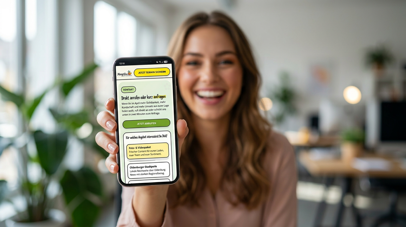 Moderne Kampagnen-Landingpage als Sinnbild f&uuml;r starke Conversion